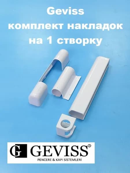 Geviss Накладки декоративные на 1 створку, белые