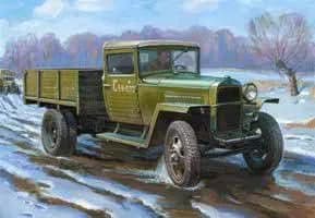 Сборная модель Советский армейский грузовик 1.5 т образца 1943 г. "Полуторка". Масштаб 1:35