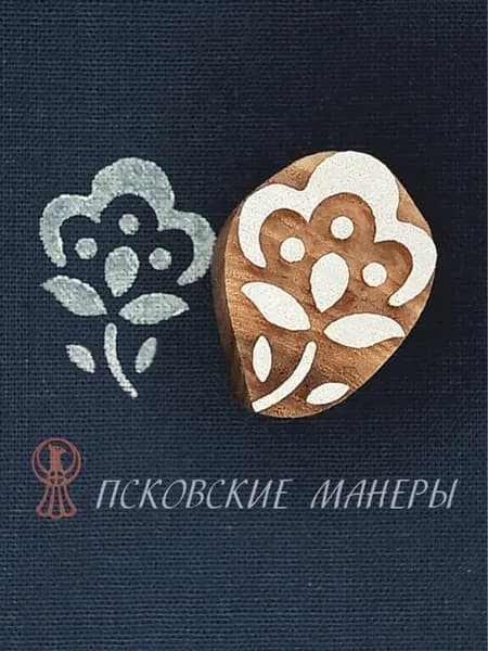 Штамп этно для набойки по ткани, для глины, кожи, бумаги