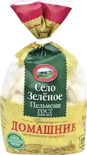 Пельмени СЕЛО ЗЕЛЕНОЕ Домашние кат. В, 800г