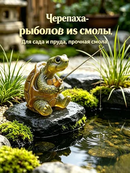 Эксклюзивный декор для улицы в виде смоляной черепахи