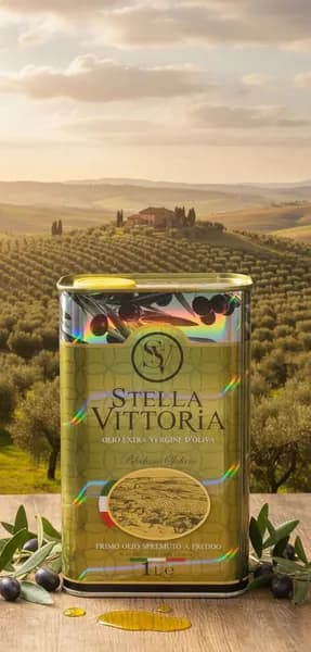 Масло Оливковое Нерафинированное Stella Vittoria Extra virgin (Италия),ж/б,1л