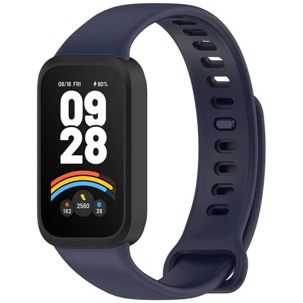 Двухцветный силиконовый ремешок для Redmi Band 3 M2434B1 Xiaomi Smart Band 9 Active
