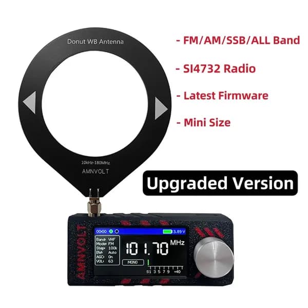 SI4732, мини-радио 0,5 108 МГц, IPS-дисплей 1,9", HF/SW/MW
