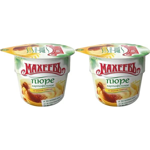 Махеевъ Картофельное пюре Со вкусом курицы, 40 г, 2 шт