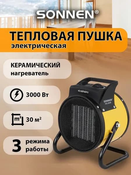 Тепловая пушка электрическая, обогреватель для дома, гаража