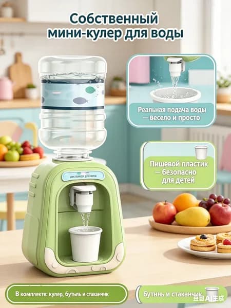 Кулер для воды Мини-кулер для приучения к воде-игрушка