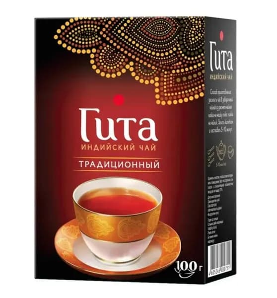 Принцесса Гита Чай черный Традиционный, 100 г, 1 уп