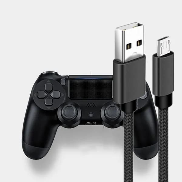 Очень длинный кабель для зарядки данных для контроллера серии ps4/Xbox One, кабель в оплетке, 3 м