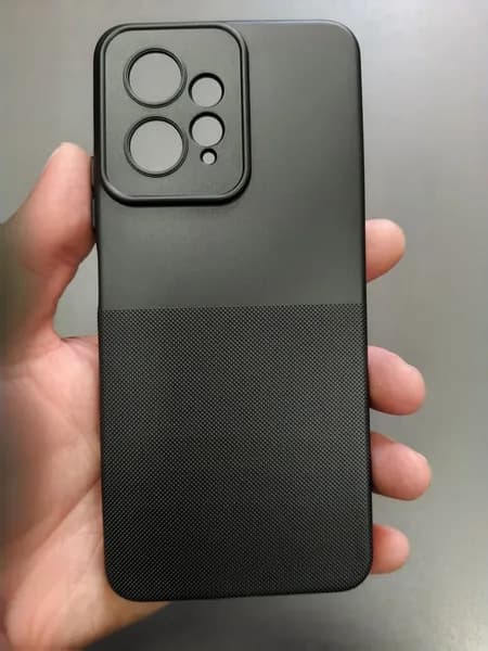 Чехол пупырчатый на Redmi Note 12 4G матовый черный