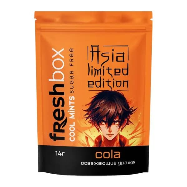 Драже без сахара со вкусом колы Freshbox 14г