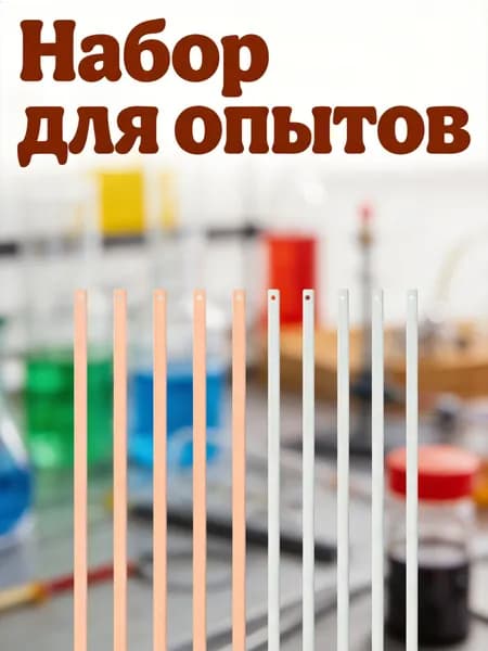 Пластины анода из цинка и меди для детских научных проектов и создания фруктовых батарей