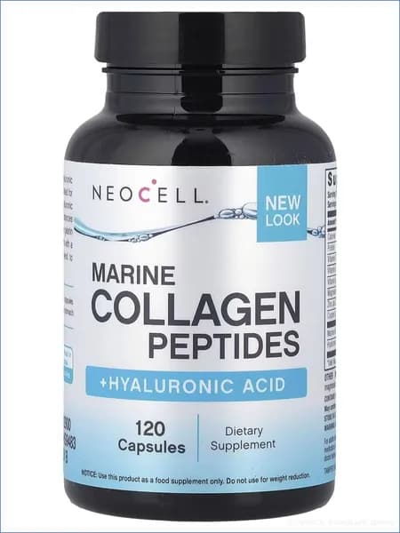 Коллаген морской, гиалуроновая кислота NeoCell Marine Collagen 120 капсул