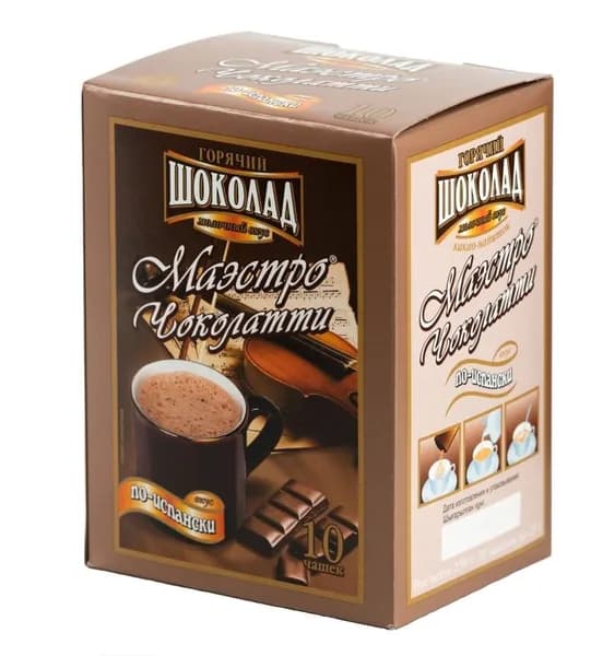 Маэстро Чоколатти Горячий шоколад Молочный по-испански, 10х25г
