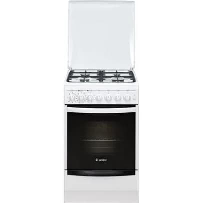 Газовая плита GEFEST 5102-03 0023 с электрической духовкой с конвекцией, 50 см, 4 конфорки, белая