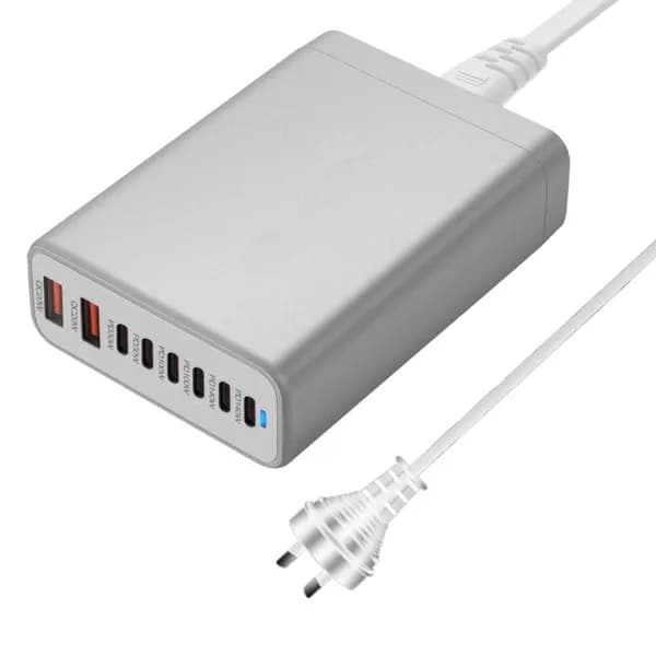 580W Многофункциональный зарядный адаптер с 8 портами