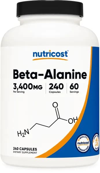 Nutricost бета-аланин капсулы 3400mg, 240 капсул (60 Serv)