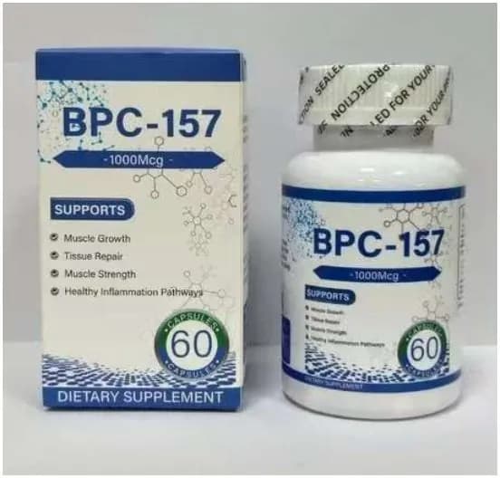 BPC-157 60 капсул Пептидный препарат для ускорения заживления ран, желудка, суставов и связок