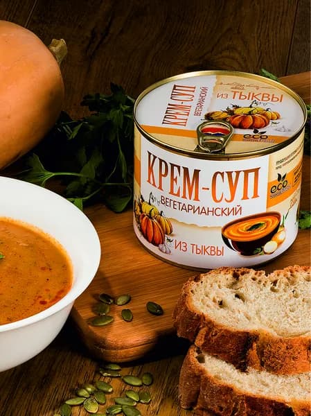 Крем-суп вегетарианский из тыквы, 315г ECOFOOD (Армения)