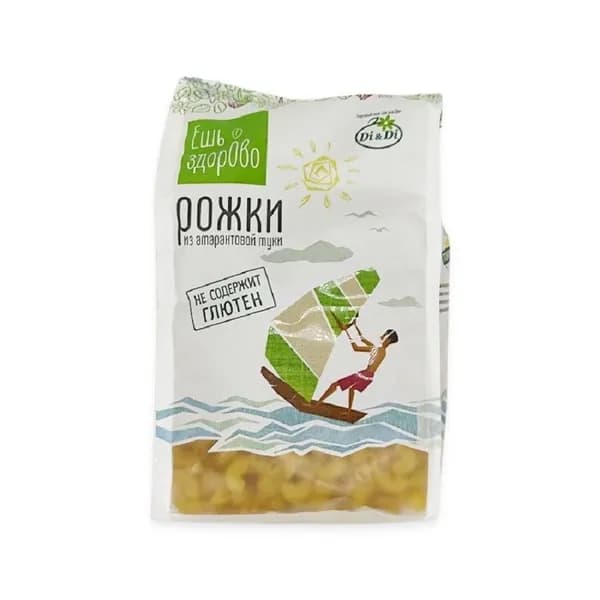 Амарантовые макароны без глютена Рожки 250 гр