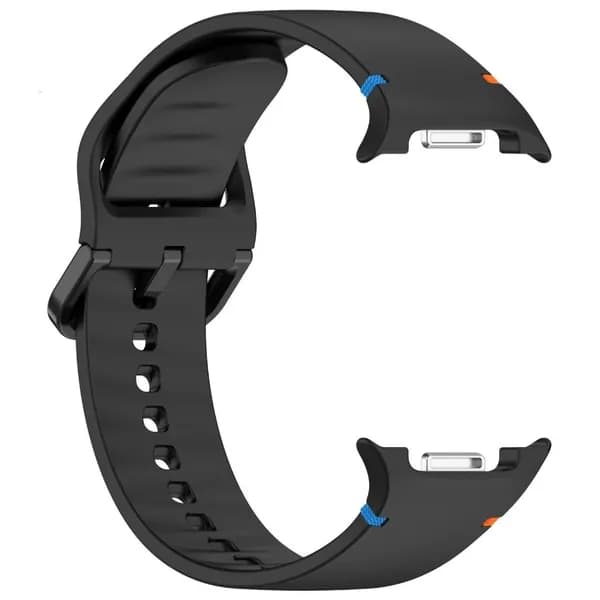 Ремешок для умных часов, подходит для силиконового ремешка Samsung Watch 8-черный-L