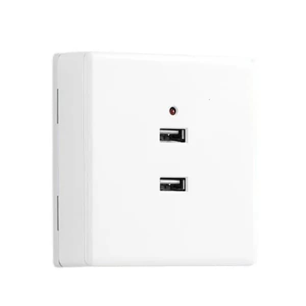 Тип 86 USB настенный зарядный разъем для общественных помещений с поверхностным монтажом, - 2USB