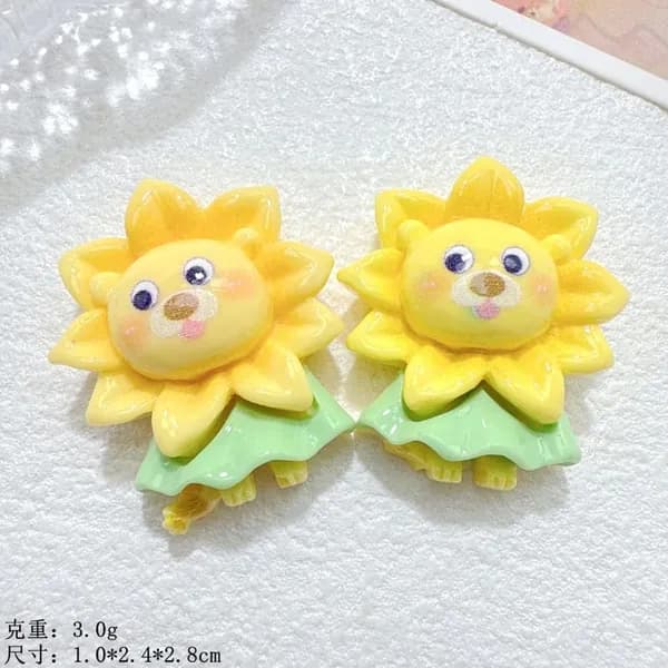 8pcs смола / пчела / слон DIY украшения аксессуары