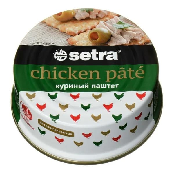 Паштет куриный Setra 100 г