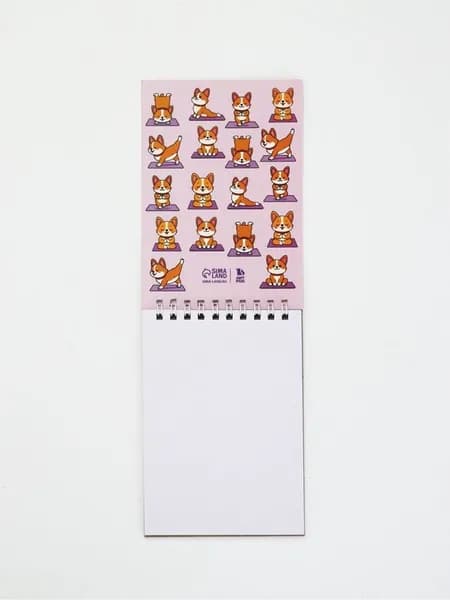 Скетчбук А6, 40 л. 100 г/м2 Милые корги