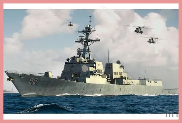 HobbyBoss 83414 1/700 DDG-98 ВМС США Форрест".Эсминец с управляемыми ракетами "Шерман" Модель сборки судна