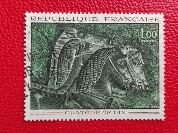 Марки Франция 1966. Серия: "Французское искусство". Гашение. Редкость - См фото