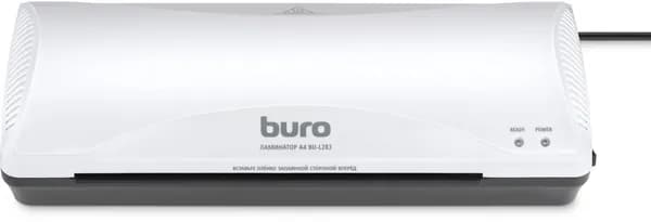 Ламинатор Buro белый, A4, 80-125 мкм, 25 см/мин, валы 2 штуки (BU-L283)