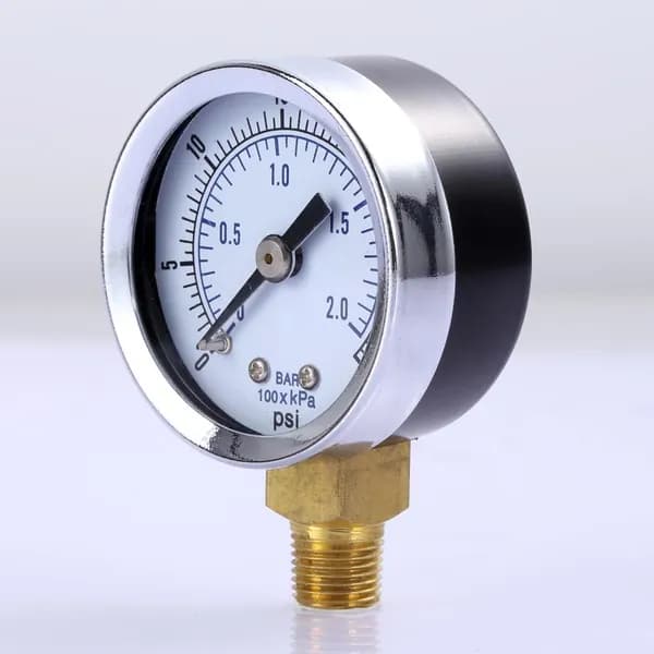 Воздушный компрессор 1/8 NPT, манометр 0 30 psi, боковое крепление, 1,5