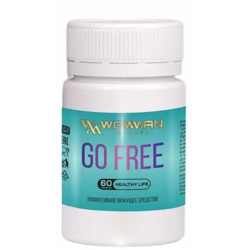 Натуральный фитосбор WowMan WMAS1002 Go Free на основе целебных трав от диареи, вяжущее средство для кишечника