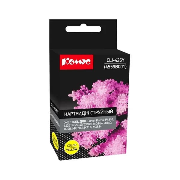 Комус Картридж, совместимый, Желтый (yellow), 1 шт
