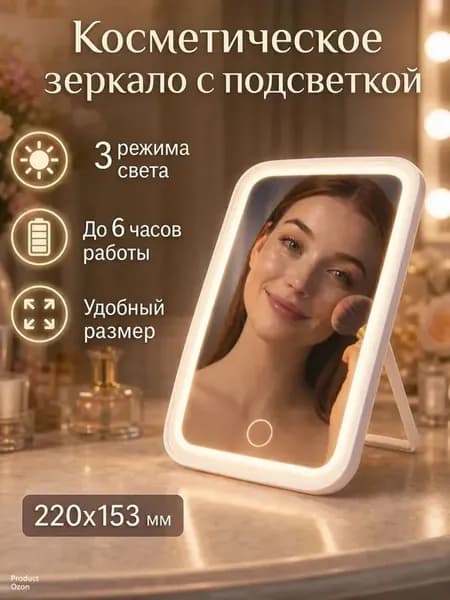 Зеркало гримерное х 22 см
