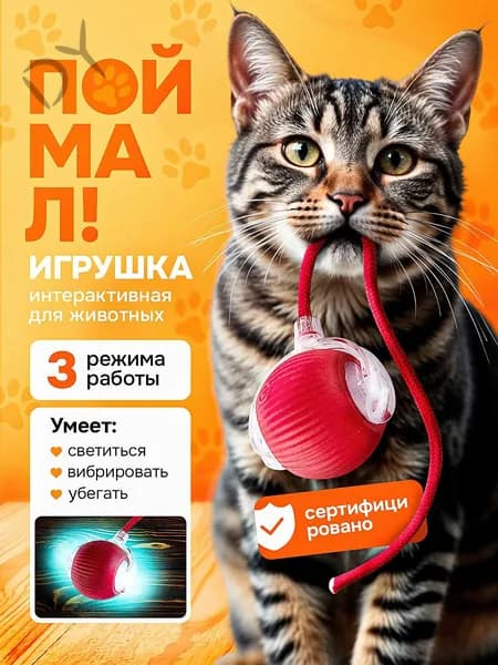 Интерактивная игрушка для кошек, игрушки для котят