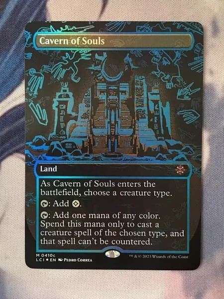 Карты Magic: the Gathering Corpse Dance, Cascade Bluffs (Экспедиции Зендикара), Пещера Душ (Foil), Сокровищница Кабала (Borderless), Исполин Кратерного Копыта, Контроль