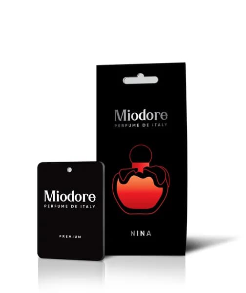 Ароматизатор автомобильный MIODORE - Nina (Nina Ricci) (подвесной картонный)