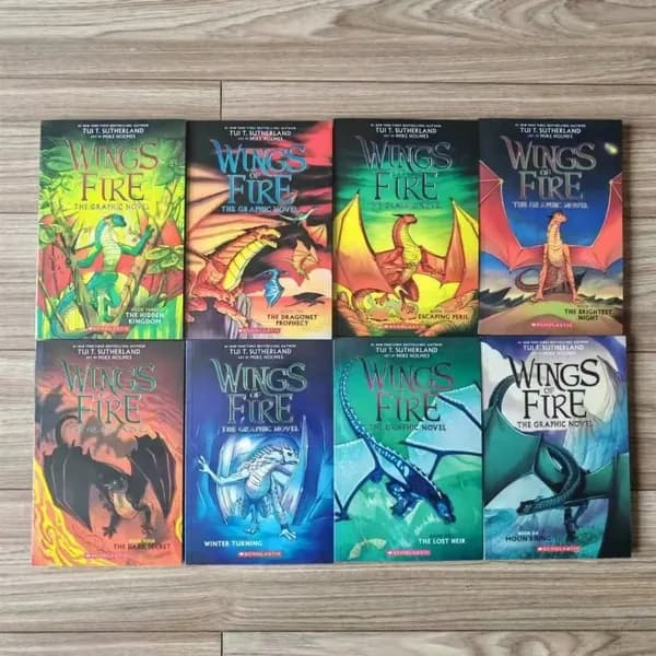 Wings of Fire Comic version 1-8 volumes sold together