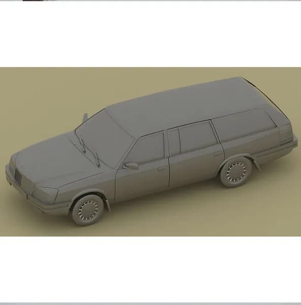 Москвич Калита Универсал. Проектный автомобиль. Масштабная модель 1:72.