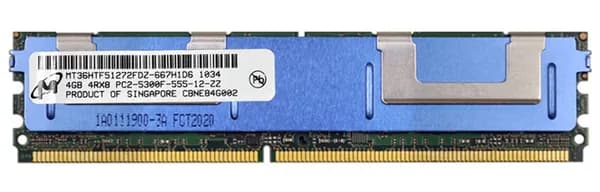 Micron Оперативная память DDR2, 667 МГц, 1 x (MT36HTF51272FDZ-667H1D6)