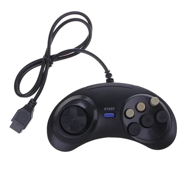 6 Кнопочный проводной контроллер Pad Gamepad для Mega Drive Megadrive Sega MD Genesis