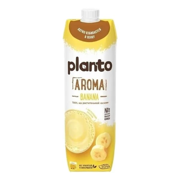 Напиток соевый Planto банан 0,7% 1 л