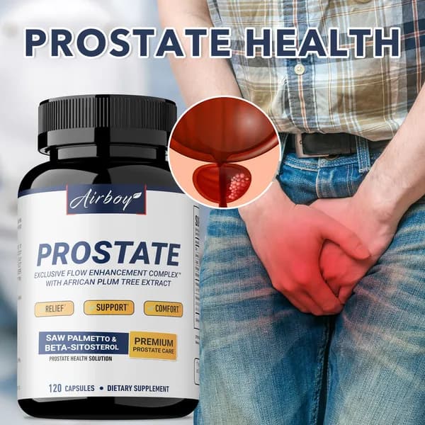Биологически активные добавки Airboy Prostate разработаны для поддержания здоровья простаты и контроля мочевого пузыря у мужчин путем улучшения оттока мочи и уменьшения частоты ночного мочеиспускания.