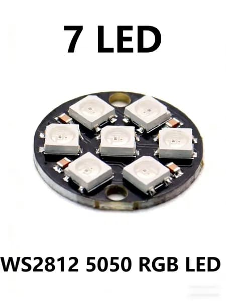 1шт Модуль светодиодов WS2812 5050 RGB встроенный драйвер полного цвета квадратные и круглые платы разработки