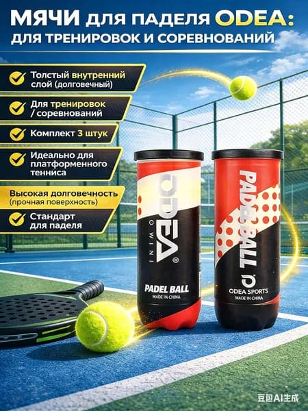 Теннисные мячи для падел-тенниса PADELROSE, набор 3 шт. - Высокоэластичные и износостойкие мячи для профессиональных тренировок и соревнований