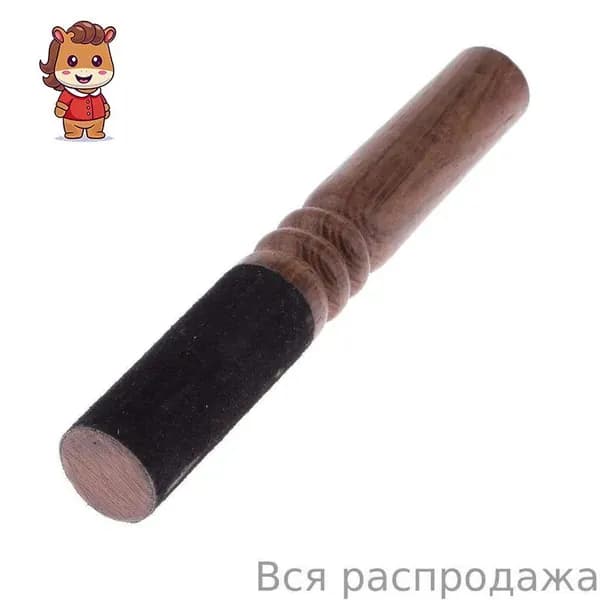 Деревянный стик для тибетской поющей чаши, аксессуар для медитации, диаметр 2.5 см, длина 18 см, ручная работа, для буддизма