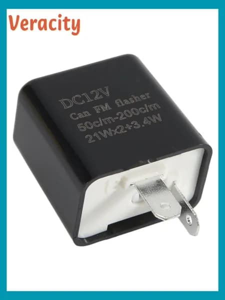 Реле мигалки 2-контактное 12V, регулируемая частота 50 200 имп/мин., для мотоциклетных поворотников / "универсальное"