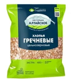 Гудвилл Хлопья Гречневые "Экстра" не треб.варки м/у 400гр.*3шт.